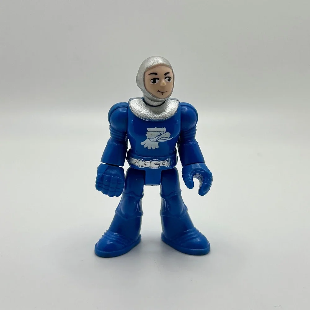 Fisher Price Imaginext Eagle Knight Action Figure Blue Silver Medieval Toy